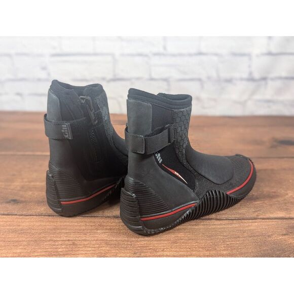 Gill Dinghy Sailing Boots Black Red Neoprene SZ 10 US / 9 UK / 43 EU - Picture 7 of 10